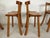 Brutalized Elm High Chairs, 1980s, Set of 5 For Sale - Image 4 of 16