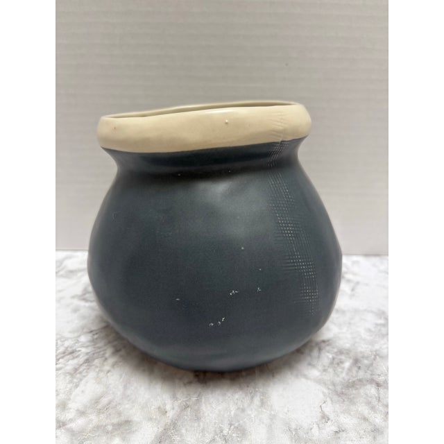 Vintage Scandinavian Design Two Toned Vase or Vessel For Sale In Sacramento - Image 6 of 7