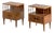 Walnut Bedside Tables attributed to Mario Cereghini, 1940s, Set of 2 For Sale