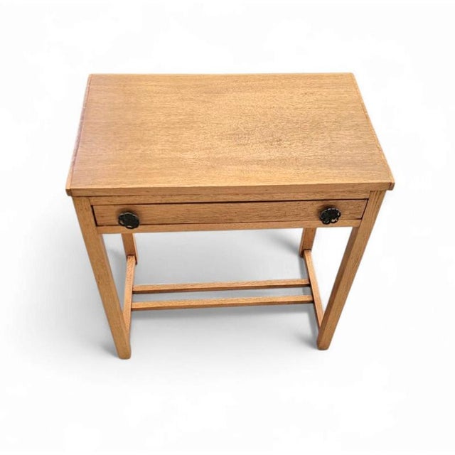 Oak Side Table, 1970s For Sale - Image 13 of 15