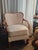 Rococo Style Chippendale Armchair in White Velvet with Lion Paw Decor, 1890s For Sale - Image 15 of 16