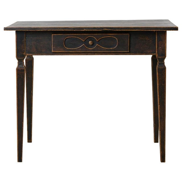 Swedish Empire Desk in Rustic Paint For Sale - Image 12 of 12