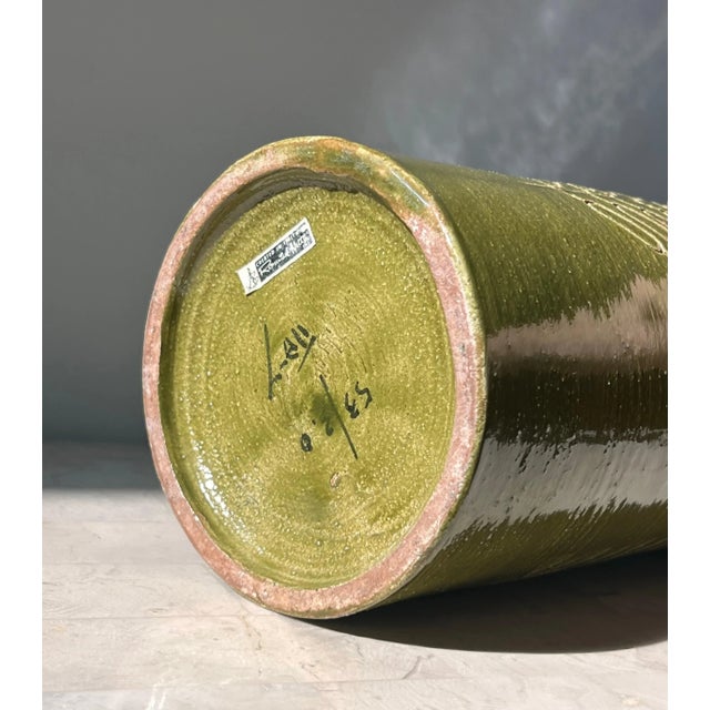 A Monumental Vintage Italian Ceramic Vase By Bitossi, 1960S For Sale - Image 9 of 12