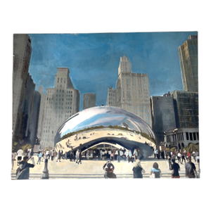 Chicago Bean Painting by Frank DeLoach