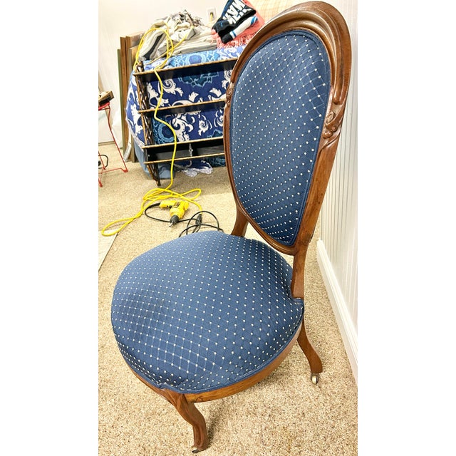 Mid 19th Century Mid 19th Century French Regency Balloon Back Side Chair For Sale - Image 5 of 5