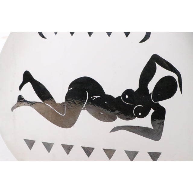 Cameo Art Glass Vase Att. To Fellerman and Raabe C. 1990's For Sale - Image 13 of 13