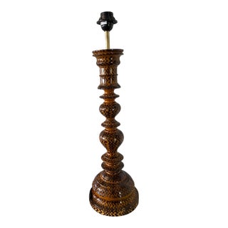 Penny Morrison Tortoiseshell Finish Ceramic Lamp For Sale