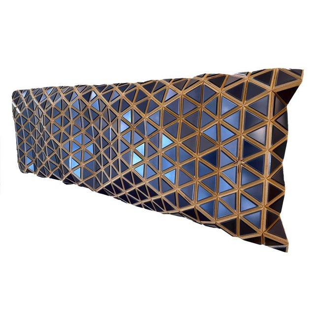 "lavender noir" is a contemporary and parametric wall sculpture. Made from oil lacquer paint and acrylic mirror on carved...
