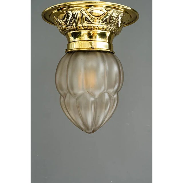 Art Deco Ceiling Lamp, Vienna, Austria, 1920s For Sale - Image 9 of 9