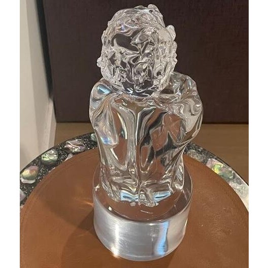 1950s 1950s Signed Loredano Rosin Murano Glass “Seated Boy” Sculpture For Sale - Image 5 of 10
