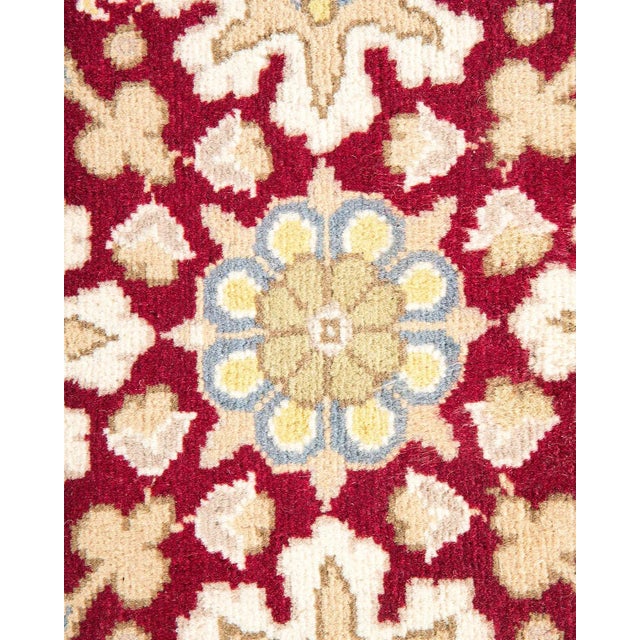 Traditional Mogul, One-of-a-Kind Hand-Knotted Area Rug - Ivory, 6' 1" x 13' 1" For Sale - Image 3 of 8