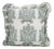 Fabdivine Cotton Frill Cushion Cover With Block Print Blue 22x22 Inch Vrindavan For Sale