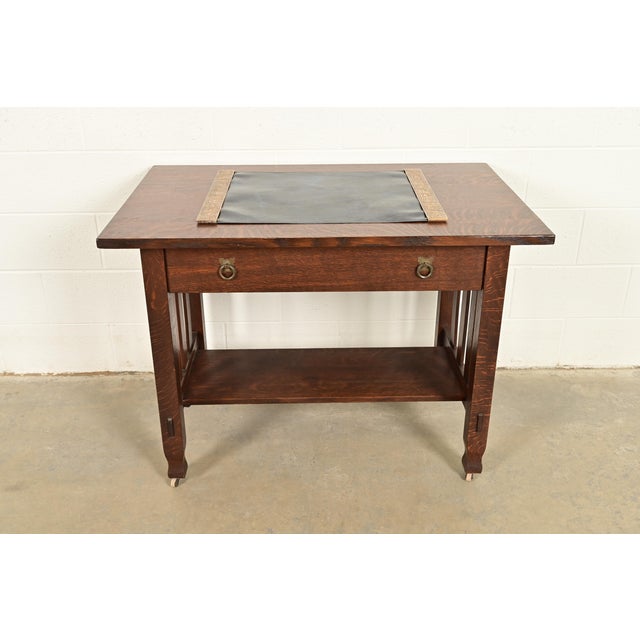 Tiffany Studios New York Zodiac Bronze Blotter Ends With Leather Desk Blotter For Sale - Image 15 of 16