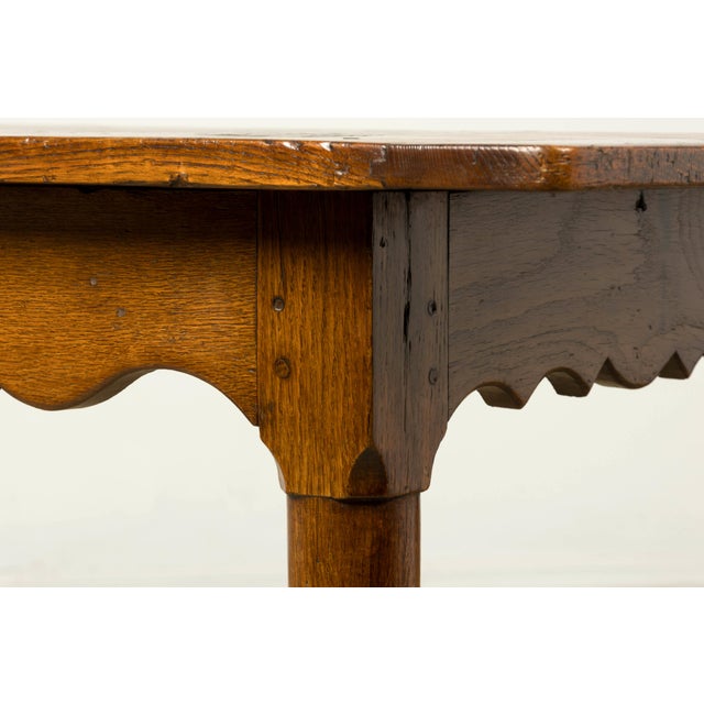 Late 19th Century French Provincial Oak Farmhouse Table For Sale - Image 11 of 18