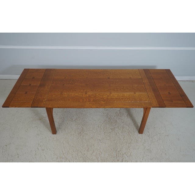 Stickley Mission Oak Arts & Crafts Dining Room Table For Sale - Image 9 of 18