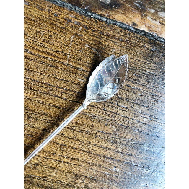 Tiffany and Co. Vintage Tiffany & Co Sterling Silver Cocktail Straw For Sale - Image 4 of 5