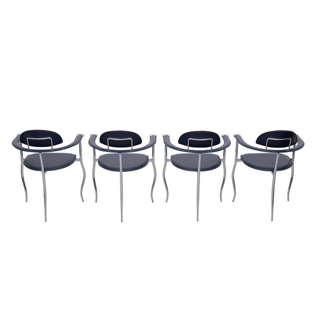 Italian Marilyn Stiletto Dining Chairs from Arrben, 1970s, Set of 4 For Sale - Image 6 of 13