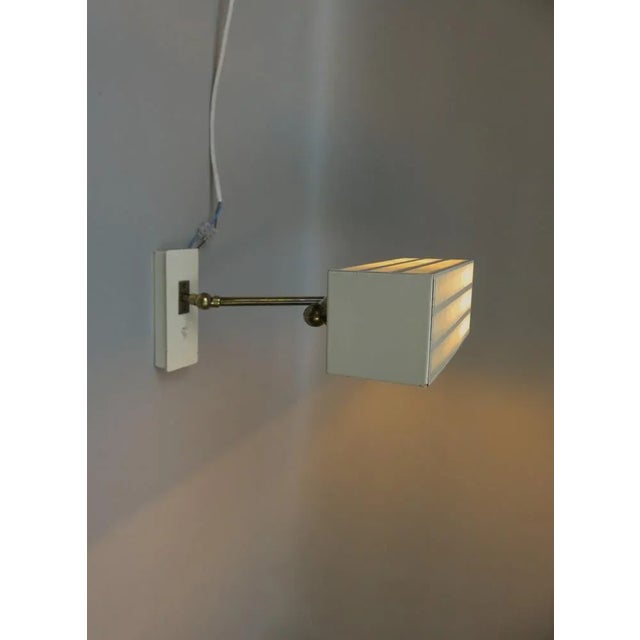 Beige Kubus Wall Lights by Max Bietenholz for Bünte & Remmler, 1960s, Set of 2 For Sale - Image 6 of 18