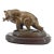 1980s Wildlife Collection - Franco Vianello - Lost-Wax Bronze Bear Sculpture - Snack Time For Sale