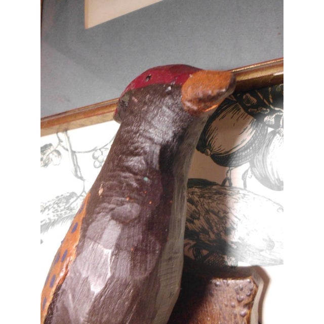 Antique Carved Wooden Bird, 1890s For Sale - Image 4 of 13