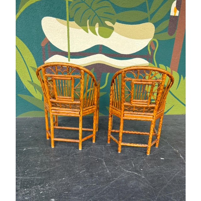 Mid 20th Century Brighton Pavilion Bamboo Chair Pair For Sale - Image 5 of 12