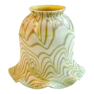 American Steuben Carder Period Art Glass Gold Lamp Shade For Sale