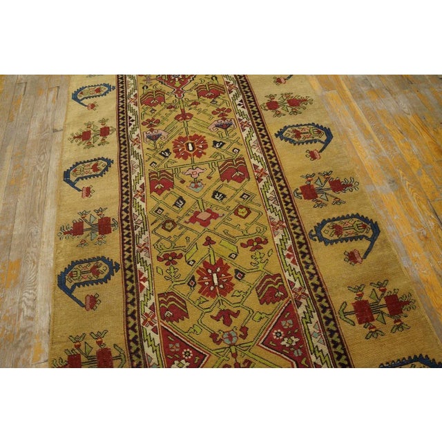 19th Century Caucasian - Shusha Karabagh Carpet (3' 7'' x 15' 9''-110 x 480 cm) Antique Caucasian - Karabagh Caucasian...