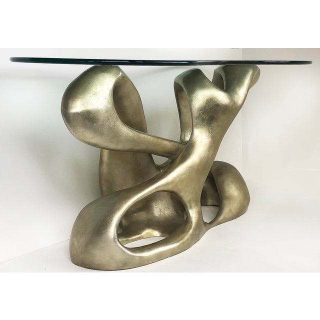 Baker Furniture Company Tony Duquette for Baker Biomorphic Console, Silver Leaf Finish For Sale - Image 4 of 11