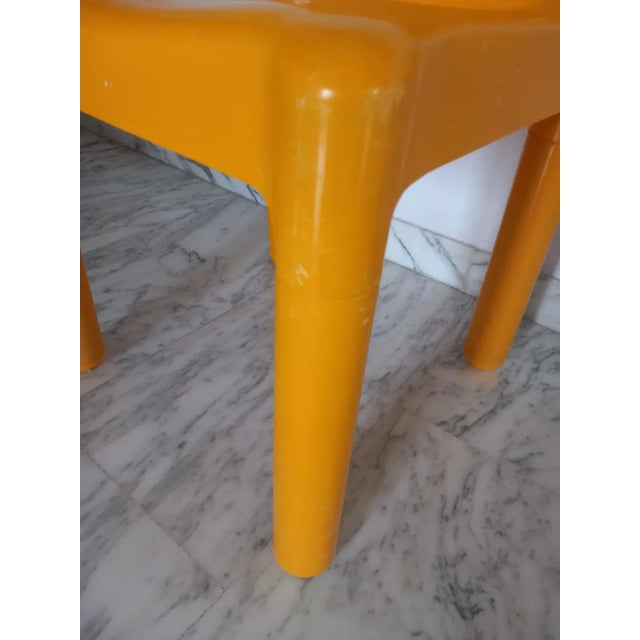 Yellow 4865 Chairs by Carlo Bartoli for Kartell, 1970s, Set of 2 For Sale - Image 14 of 18