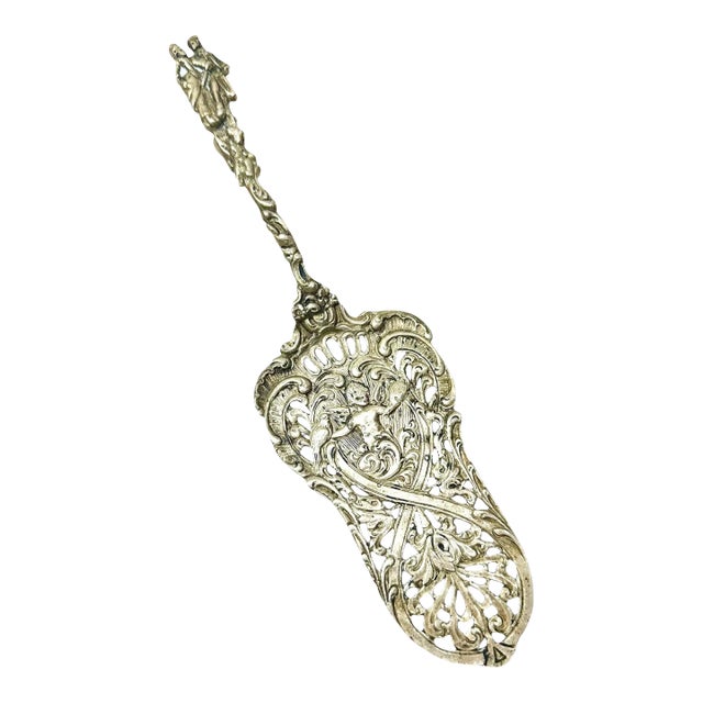 Late 19th Century Italian Silver Plate Dessert Server For Sale