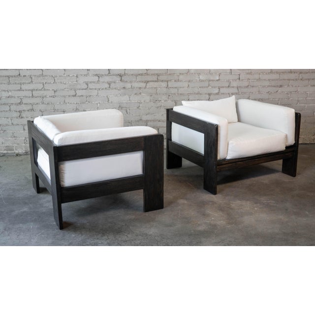 Vintage Attributed to Tobia Scarpa for Knoll 'Bastiano' Attributed Chairs - A Pair For Sale - Image 16 of 18