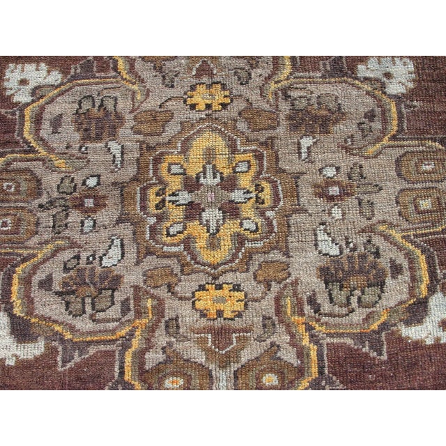 Vintage Turkish Oversized Livingroom Area Handknotted Rug For Sale - Image 9 of 11