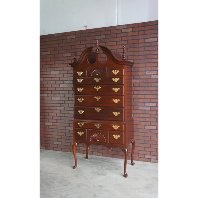 Late 20th Century Councill Craftsman Queen Anne Highboy For Sale - Image 5 of 5