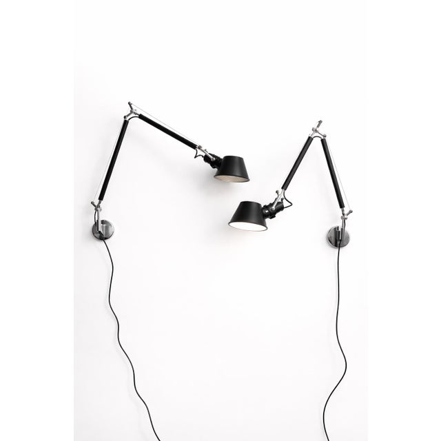 Metal Tolomeo Sconces by Giancarlo Fassina and Michele De Lucchi for Artemide, Set of 2 For Sale - Image 7 of 7