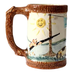 Vintage Paul Webb "Target Practice" Imperial Porcelain Corp Mug