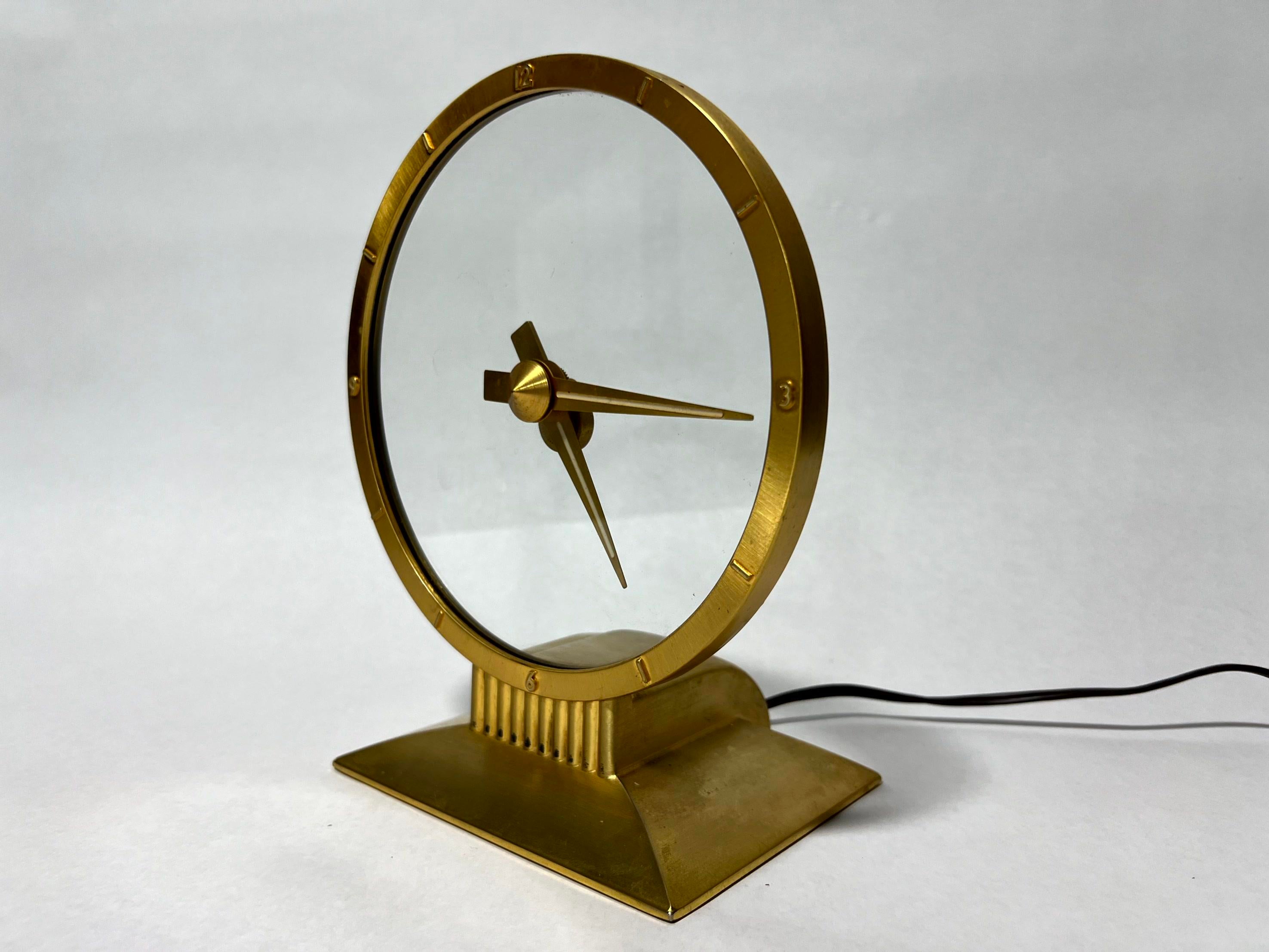 1950s Jefferson Golden Hour Electric Mystery Clock | Chairish