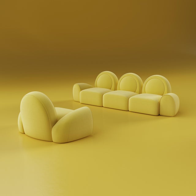 Yellow Simone Modular Sofa by Ottiu For Sale - Image 8 of 15