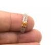 Bochic "Capri" Vintage Cognac Sapphire & Diamond Ring Set 18K Gold & Silver For Sale - Image 16 of 18
