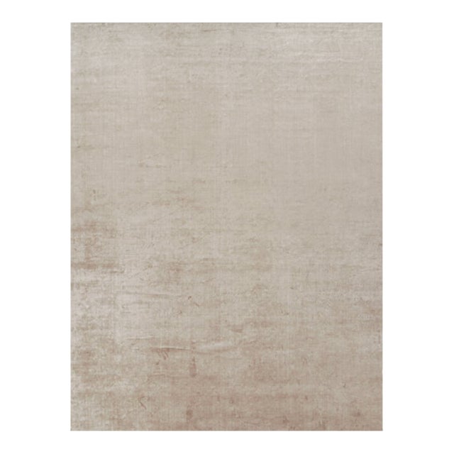 Rug & Kilim’s Oversized Contemporary Textural Solid Rug in Beige Tones - 13x17 For Sale