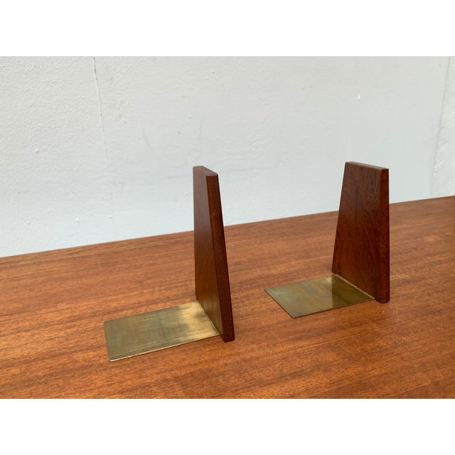 Mid-Century Scandinavian Bookends in Teak, 1960s, Set of 2 For Sale - Image 16 of 18