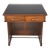 Antique Black Leather Top Oak Slanted Writing Desk For Sale