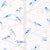 Not Yet Made - Made To Order Sample - Schumacher A-Twitter Wallpaper in Blues For Sale - Image 5 of 5