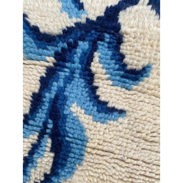 Vintage French Hand Knotted Cogolin Rug For Sale - Image 4 of 10