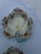 Victorian Vintage Hand-Painted Porcelain Leaf Dishes With Pink & Blue Stems - Set of 4 For Sale - Image 3 of 11
