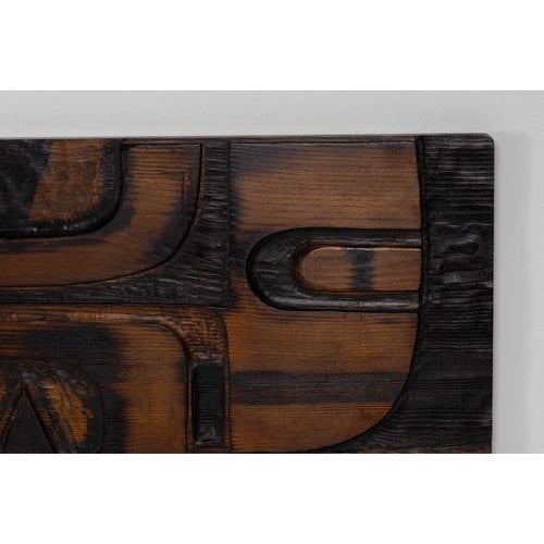 1970s Vintage Wall Panel in Pine by Francesco Pasinato, Italy, 1970s For Sale - Image 5 of 18