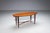 Assymetrical Coffee Table with Glass Storage and Cross Leg Details, 1960s For Sale - Image 4 of 14