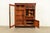 R. J. Horner & Co. Antique Victorian Carved Oak Smoker's Display Cabinet With Drop Front Desk, Circa 1900 For Sale - Image 4 of 13
