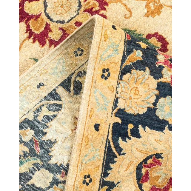 Vintage Moroccan Hand Knotted Wool Area Rug, Sand - 7'10" X 10'3" For Sale In New York - Image 6 of 9