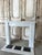 Louis xvi style fireplace in carrara marble, early 20th century. The moldings on the lintel and jambs are recessed. Side...