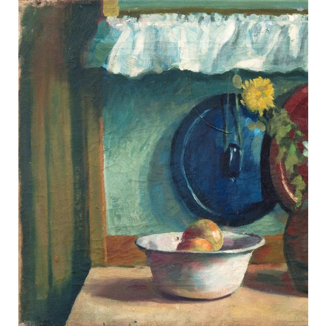 Modern 'Yellow and White Daisies' by Mogens Vantore, Paris, Impressionist Still Life, Circa 1925 For Sale - Image 3 of 11